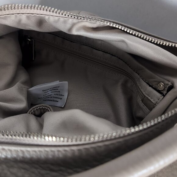 Danier Leather Fringe Purse Shoulder Bag Tan Beige Crossbody Handbag Boho Y2K - Picture 16 of 16